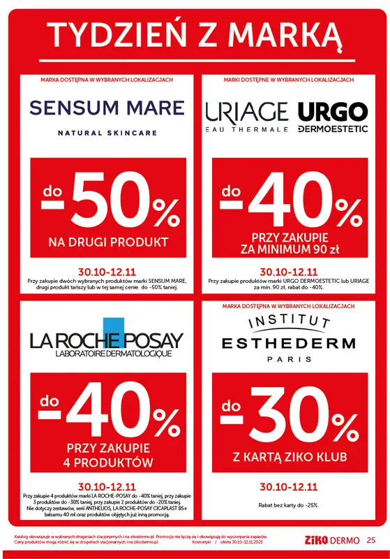 Ziko Dermo - gazetka promocyjna Zrównoważona pielęgnacja od czwartku 30.10 do środy 12.11 - strona 25