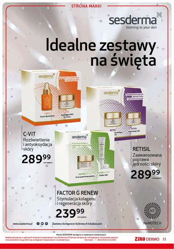 Ziko Dermo - gazetka promocyjna Zrównoważona pielęgnacja od czwartku 30.10 do środy 12.11 - strona 11