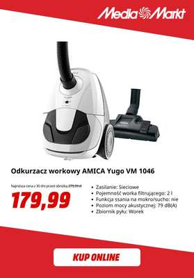 Odkurzacz workowy AMICA Yugo VM 1046