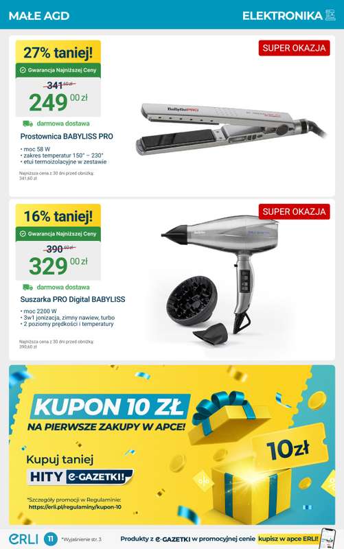 Erli - gazetka promocyjna SUPER OKAZJE - Meble oraz małe AGD! od wtorku 28.10 do niedzieli 02.11 - strona 11
