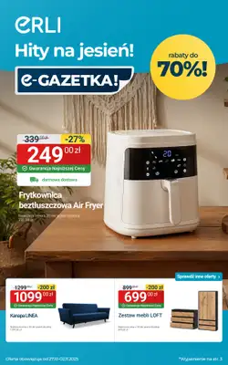 Erli - gazetka promocyjna SUPER OKAZJE - Meble oraz małe AGD! od wtorku 28.10 do niedzieli 02.11 Erli - gazetka promocyjna SUPER OKAZJE - Meble oraz małe AGD! od wtorku 28.10 do niedzieli 02.11