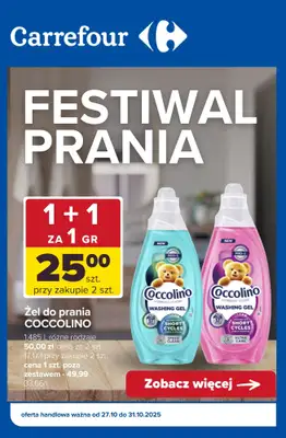 Carrefour - gazetka promocyjna Festiwal PRANIA od wtorku 28.10 do piątku 31.10 Carrefour - gazetka promocyjna Festiwal PRANIA od wtorku 28.10 do piątku 31.10
