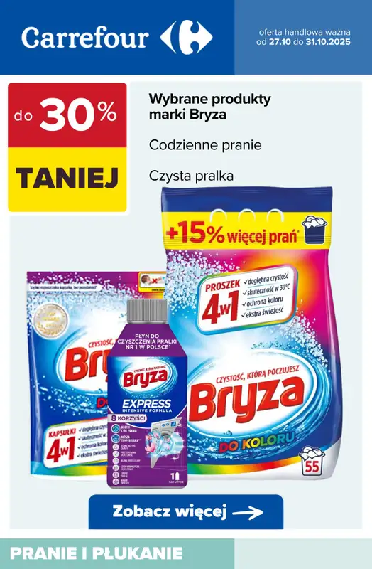 Carrefour - gazetka promocyjna Festiwal PRANIA od wtorku 28.10 do piątku 31.10 - strona 6