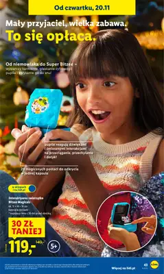 Lidl - gazetka promocyjna Katalog Zabawki od poniedziałku 03.11 do środy 24.12 - strona 43 Lidl - gazetka promocyjna Katalog Zabawki od poniedziałku 03.11 do środy 24.12 - strona 43