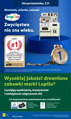 Lidl - gazetka promocyjna Katalog Zabawki od poniedziałku 03.11 do środy 24.12 - strona 4 Lidl - gazetka promocyjna Katalog Zabawki od poniedziałku 03.11 do środy 24.12 - strona 4
