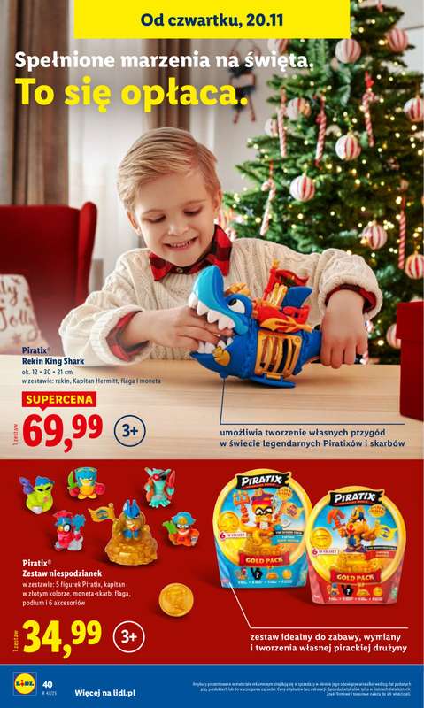 Lidl - gazetka promocyjna Katalog Zabawki  do środy 24.12 - strona 40