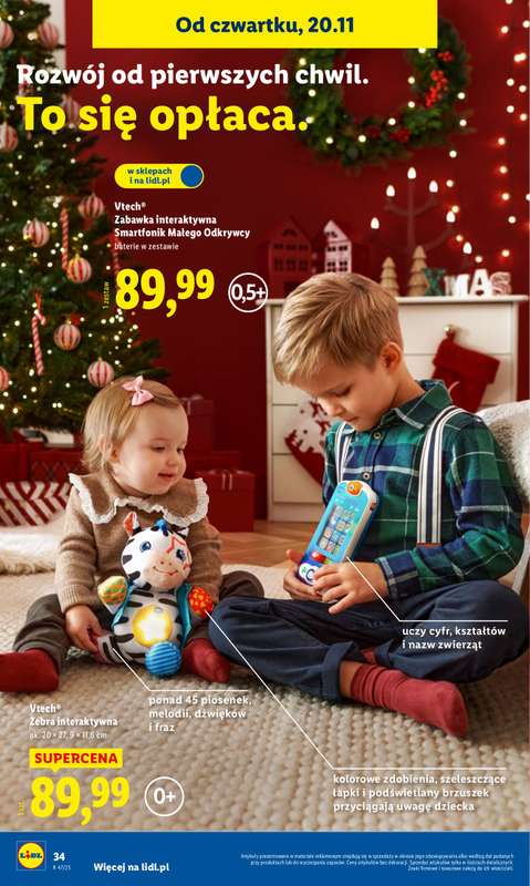 Lidl - gazetka promocyjna Katalog Zabawki  do 艣rody 24.12 - strona 34 Lidl - gazetka promocyjna Katalog Zabawki  do 艣rody 24.12 - strona 34