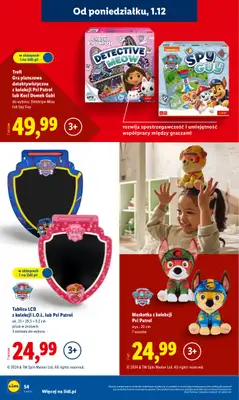 Lidl - gazetka promocyjna Katalog Zabawki od poniedziałku 03.11 do środy 24.12 - strona 54 Lidl - gazetka promocyjna Katalog Zabawki od poniedziałku 03.11 do środy 24.12 - strona 54
