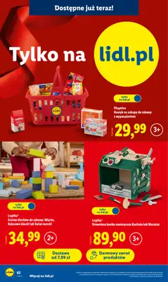 Lidl - gazetka promocyjna Katalog Zabawki od poniedziałku 03.11 do środy 24.12 - strona 62 Lidl - gazetka promocyjna Katalog Zabawki od poniedziałku 03.11 do środy 24.12 - strona 62