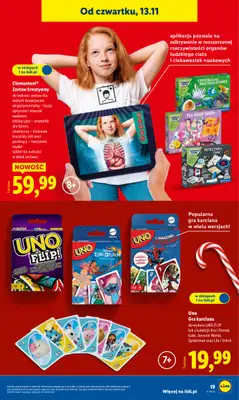 Lidl - gazetka promocyjna Katalog Zabawki od poniedziałku 03.11 do środy 24.12 - strona 19 Lidl - gazetka promocyjna Katalog Zabawki od poniedziałku 03.11 do środy 24.12 - strona 19