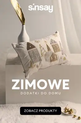 Sinsay - gazetka promocyjna ZIMOWE dodatki do domu! od poniedziałku 27.10 do niedzieli 02.11 Sinsay - gazetka promocyjna ZIMOWE dodatki do domu! od poniedziałku 27.10 do niedzieli 02.11