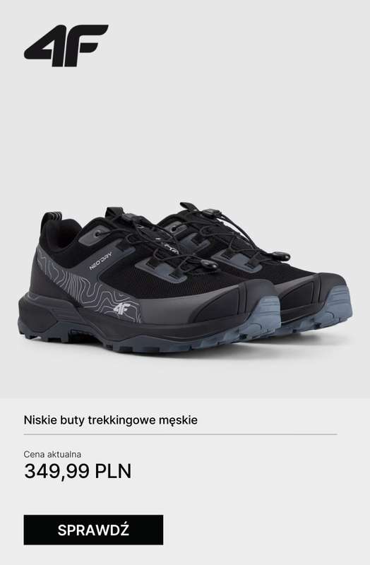 4F - gazetka promocyjna Wygodne buty trekkingowe na każdą wyprawę od poniedziałku 27.10  - strona 8