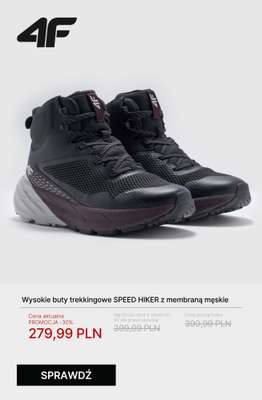 4F - gazetka promocyjna Wygodne buty trekkingowe na każdą wyprawę od poniedziałku 27.10  - strona 3