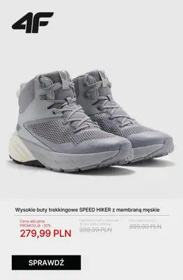 4F - gazetka promocyjna Wygodne buty trekkingowe na każdą wyprawę od poniedziałku 27.10  - strona 5 4F - gazetka promocyjna Wygodne buty trekkingowe na każdą wyprawę od poniedziałku 27.10  - strona 5