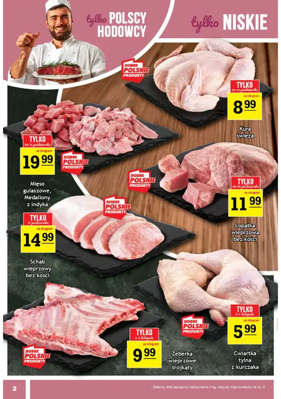 Gram Market - gazetka promocyjna Gazetka od środy 29.10 do wtorku 04.11 - strona 2