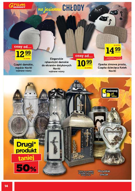 Gram Market - gazetka promocyjna Gazetka od środy 29.10 do wtorku 04.11 - strona 14