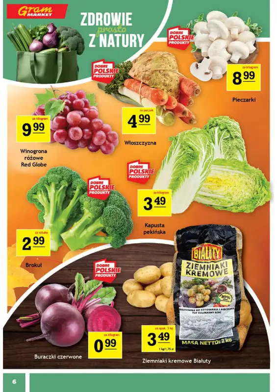 Gram Market - gazetka promocyjna Gazetka od środy 29.10 do wtorku 04.11 - strona 6