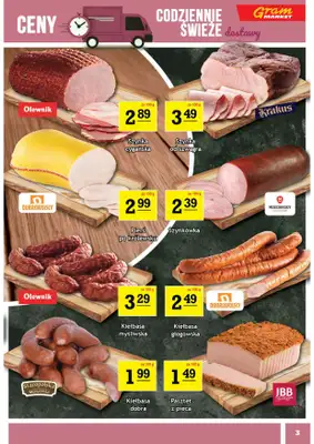 Gram Market - gazetka promocyjna Gazetka od środy 29.10 do wtorku 04.11 - strona 3 Gram Market - gazetka promocyjna Gazetka od środy 29.10 do wtorku 04.11 - strona 3