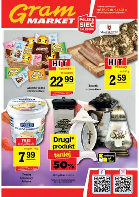 Gram Market - gazetka promocyjna Gazetka od środy 29.10 do wtorku 04.11 Gram Market - gazetka promocyjna Gazetka od środy 29.10 do wtorku 04.11