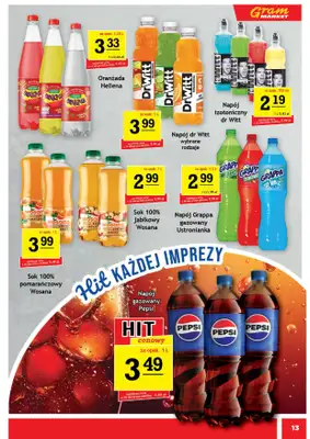 Gram Market - gazetka promocyjna Gazetka od środy 29.10 do wtorku 04.11 - strona 13 Gram Market - gazetka promocyjna Gazetka od środy 29.10 do wtorku 04.11 - strona 13