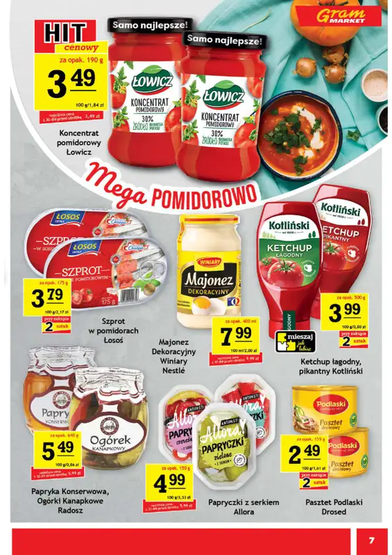 Gram Market - gazetka promocyjna Gazetka od środy 29.10 do wtorku 04.11 - strona 7