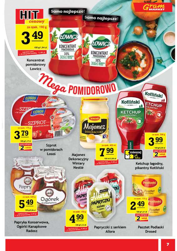 Gram Market - gazetka promocyjna Gazetka od 艣rody 29.10 do wtorku 04.11 - strona 7 Gram Market - gazetka promocyjna Gazetka od 艣rody 29.10 do wtorku 04.11 - strona 7