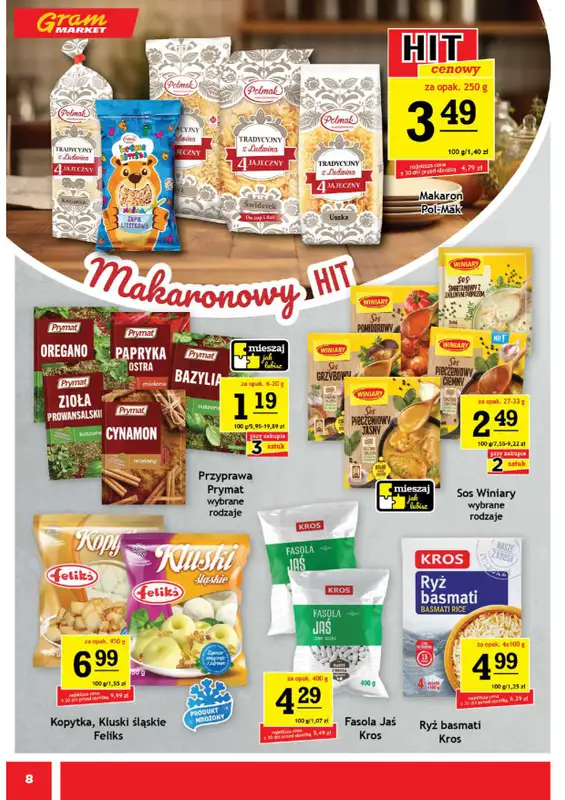 Gram Market - gazetka promocyjna Gazetka od środy 29.10 do wtorku 04.11 - strona 8