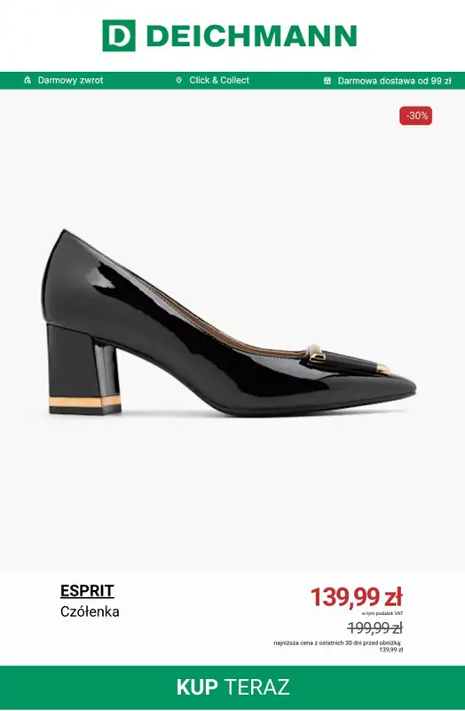 Deichmann - gazetka promocyjna Buty damskie na wyprzedaży od poniedziałku 27.10 do poniedziałku 03.11 - strona 9