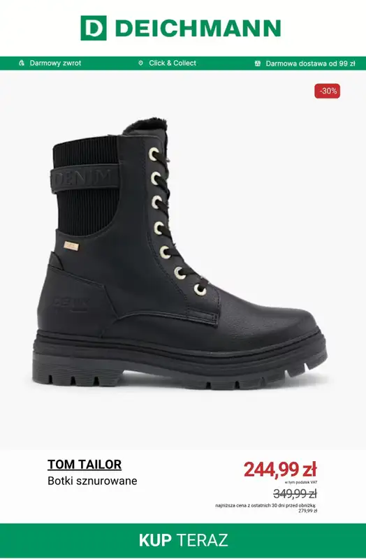 Deichmann - gazetka promocyjna Buty damskie na wyprzedaży od poniedziałku 27.10 do poniedziałku 03.11 - strona 10