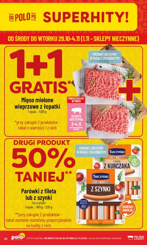 POLOmarket - gazetka promocyjna Gazetka od środy 29.10 do wtorku 04.11 - strona 20