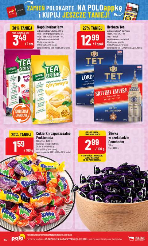 POLOmarket - gazetka promocyjna Gazetka od 艣rody 29.10 do wtorku 04.11 - strona 60 POLOmarket - gazetka promocyjna Gazetka od 艣rody 29.10 do wtorku 04.11 - strona 60