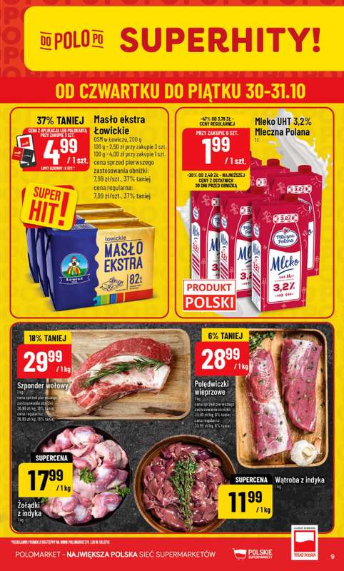 POLOmarket - gazetka promocyjna Gazetka od 艣rody 29.10 do wtorku 04.11 - strona 9 POLOmarket - gazetka promocyjna Gazetka od 艣rody 29.10 do wtorku 04.11 - strona 9