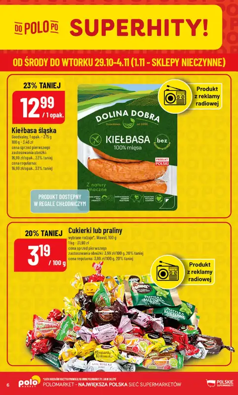 POLOmarket - gazetka promocyjna Gazetka od środy 29.10 do wtorku 04.11 - strona 6