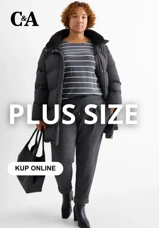 C&A - gazetka promocyjna Ubrania plus size dla niej  