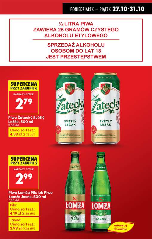 Biedronka - gazetka promocyjna Od poniedziałku od poniedziałku 27.10 do piątku 31.10 - strona 13