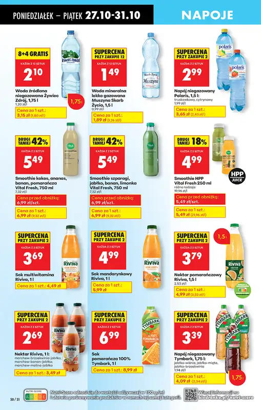 Biedronka - gazetka promocyjna Od poniedziałku od poniedziałku 27.10 do piątku 31.10 - strona 70