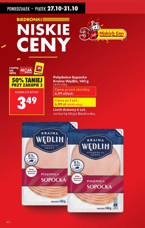 Biedronka - gazetka promocyjna Od poniedziałku od poniedziałku 27.10 do piątku 31.10 - strona 6