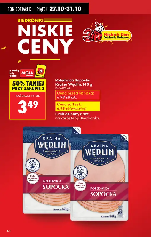 Biedronka - gazetka promocyjna Od poniedziałku od poniedziałku 27.10 do piątku 31.10 - strona 6