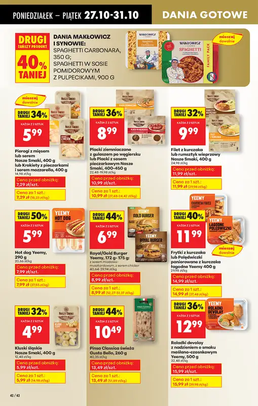 Biedronka - gazetka promocyjna Od poniedziałku od poniedziałku 27.10 do piątku 31.10 - strona 54