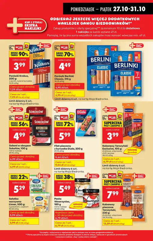 Biedronka - gazetka promocyjna Od poniedziałku od poniedziałku 27.10 do piątku 31.10 - strona 47