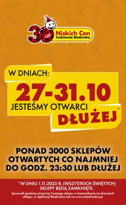 Biedronka - gazetka promocyjna Od poniedziałku, Z ladą tradycyjną od poniedziałku 27.10 do piątku 31.10 - strona 40 Biedronka - gazetka promocyjna Od poniedziałku, Z ladą tradycyjną od poniedziałku 27.10 do piątku 31.10 - strona 40