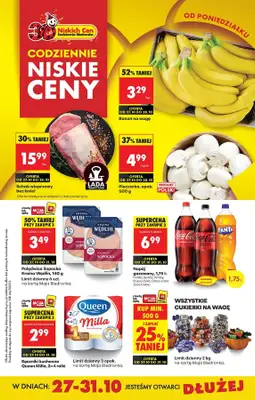 Biedronka - gazetka promocyjna Od poniedziałku, Z ladą tradycyjną od poniedziałku 27.10 do piątku 31.10 Biedronka - gazetka promocyjna Od poniedziałku, Z ladą tradycyjną od poniedziałku 27.10 do piątku 31.10