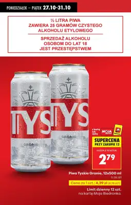 Biedronka - gazetka promocyjna Od poniedziałku, Z ladą tradycyjną od poniedziałku 27.10 do piątku 31.10 - strona 5 Biedronka - gazetka promocyjna Od poniedziałku, Z ladą tradycyjną od poniedziałku 27.10 do piątku 31.10 - strona 5