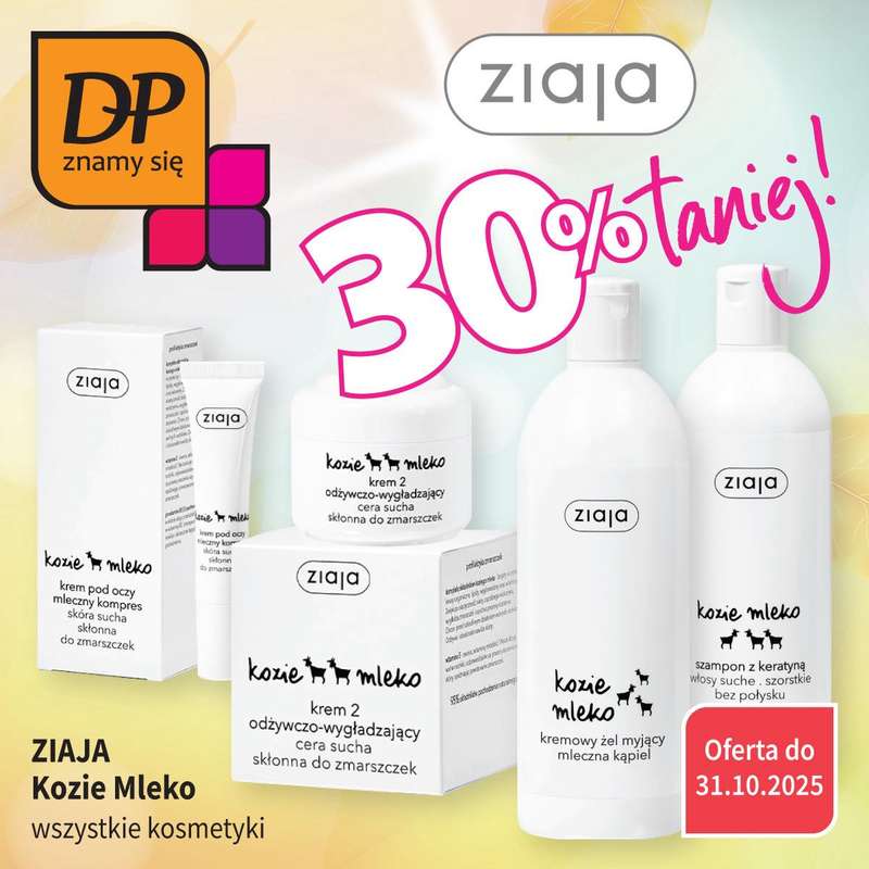 Drogerie Polskie - gazetka promocyjna Promocje Klub DP od poniedzia艂ku 27.10 do pi膮tku 31.10 Drogerie Polskie - gazetka promocyjna Promocje Klub DP od poniedzia艂ku 27.10 do pi膮tku 31.10