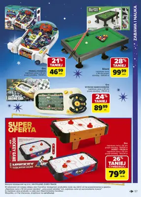 Carrefour - gazetka promocyjna Gazetka Zabawki od poniedziałku 03.11 do wtorku 23.12 - strona 57 Carrefour - gazetka promocyjna Gazetka Zabawki od poniedziałku 03.11 do wtorku 23.12 - strona 57