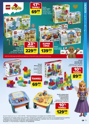 Carrefour - gazetka promocyjna Gazetka Zabawki od poniedziałku 03.11 do wtorku 23.12 - strona 71 Carrefour - gazetka promocyjna Gazetka Zabawki od poniedziałku 03.11 do wtorku 23.12 - strona 71