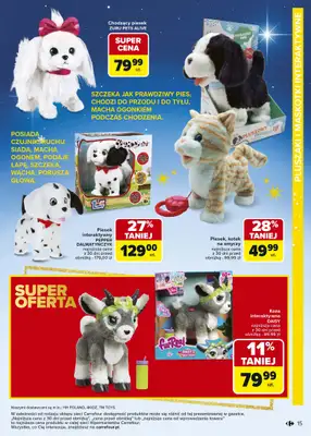 Carrefour - gazetka promocyjna Gazetka Zabawki od poniedziałku 03.11 do wtorku 23.12 - strona 15 Carrefour - gazetka promocyjna Gazetka Zabawki od poniedziałku 03.11 do wtorku 23.12 - strona 15