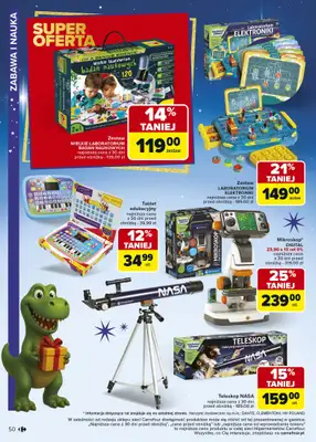 Carrefour - gazetka promocyjna Gazetka Zabawki od poniedziałku 03.11 do wtorku 23.12 - strona 50 Carrefour - gazetka promocyjna Gazetka Zabawki od poniedziałku 03.11 do wtorku 23.12 - strona 50