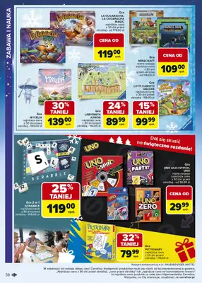 Carrefour - gazetka promocyjna Gazetka Zabawki od poniedziałku 03.11 do wtorku 23.12 - strona 58 Carrefour - gazetka promocyjna Gazetka Zabawki od poniedziałku 03.11 do wtorku 23.12 - strona 58