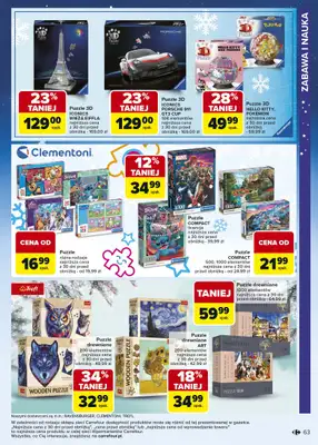 Carrefour - gazetka promocyjna Gazetka Zabawki od poniedziałku 03.11 do wtorku 23.12 - strona 63 Carrefour - gazetka promocyjna Gazetka Zabawki od poniedziałku 03.11 do wtorku 23.12 - strona 63